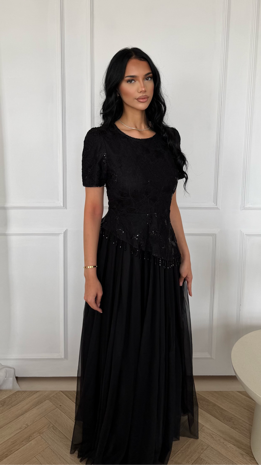 Black Asymmetric Dress