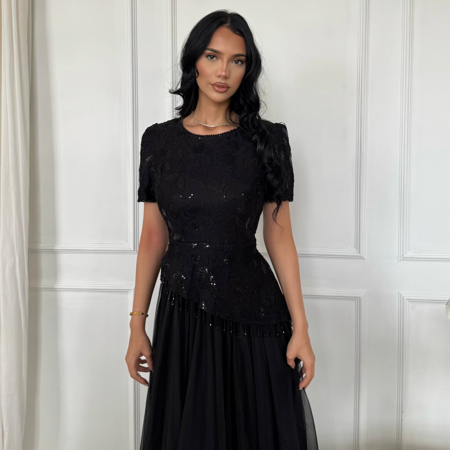 Black Asymmetric Dress