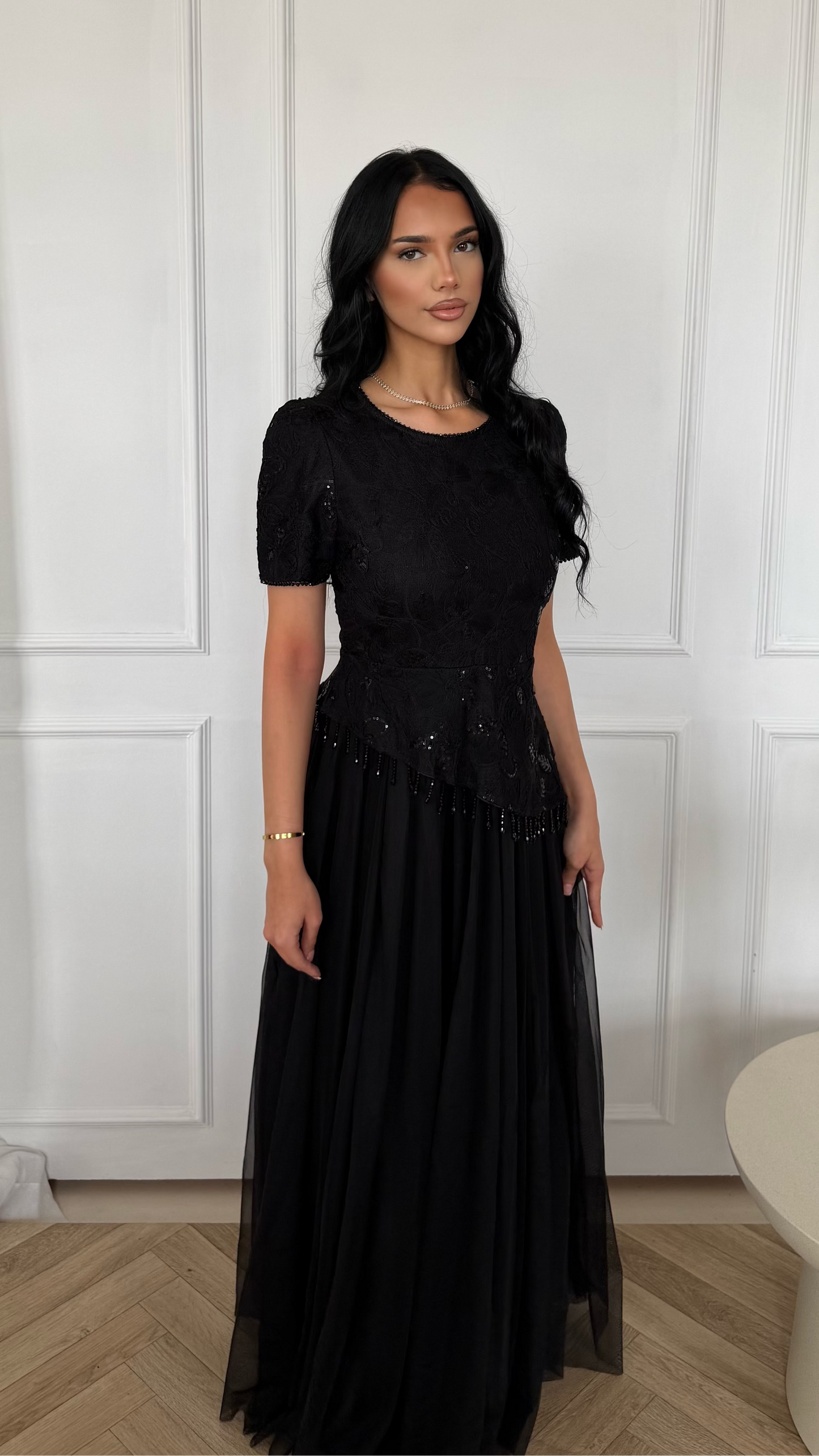 Black Asymmetric Dress