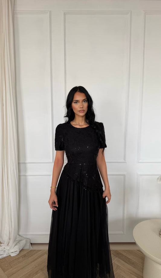 Black Asymmetric Dress