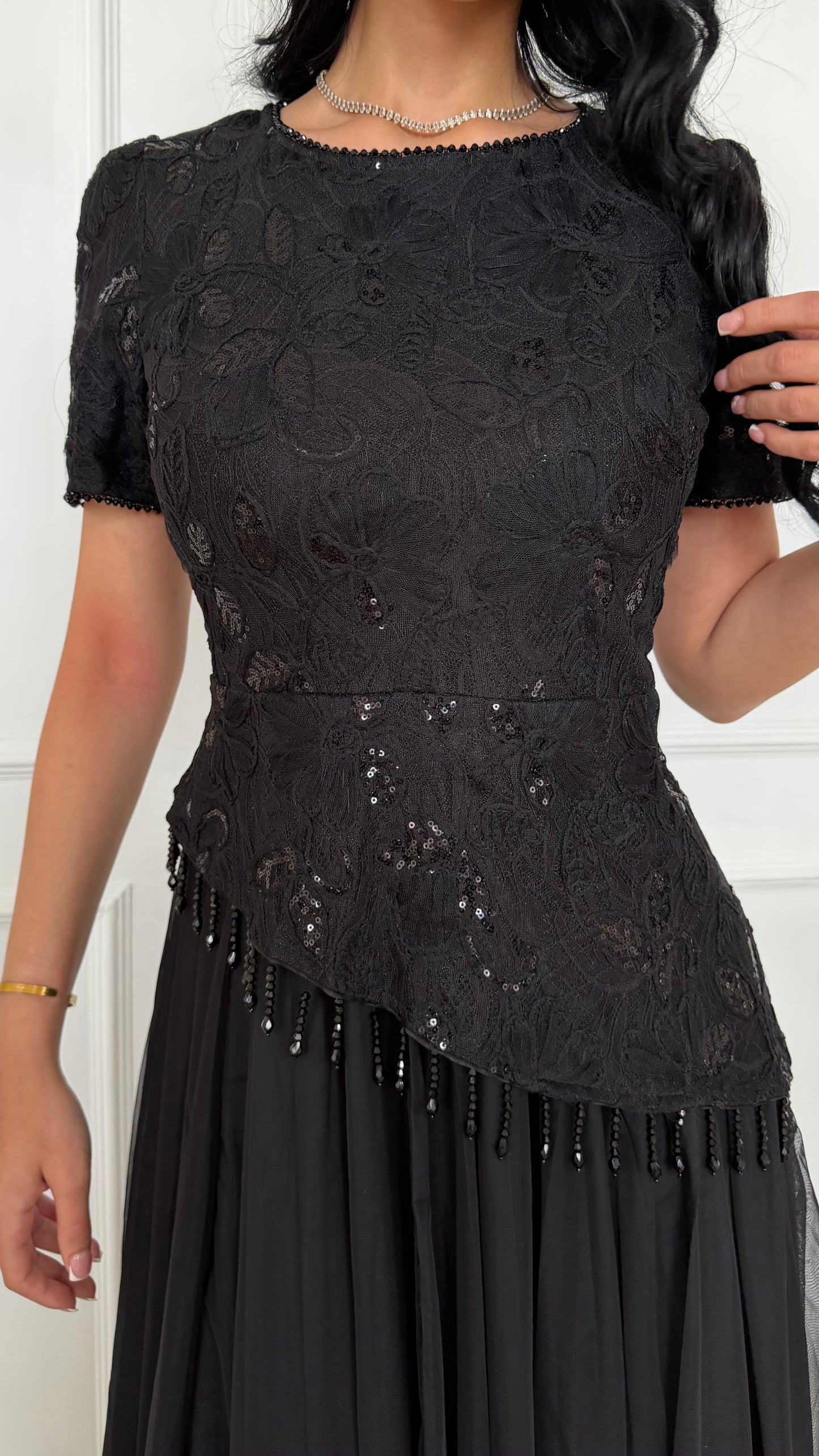 Black Asymmetric Dress